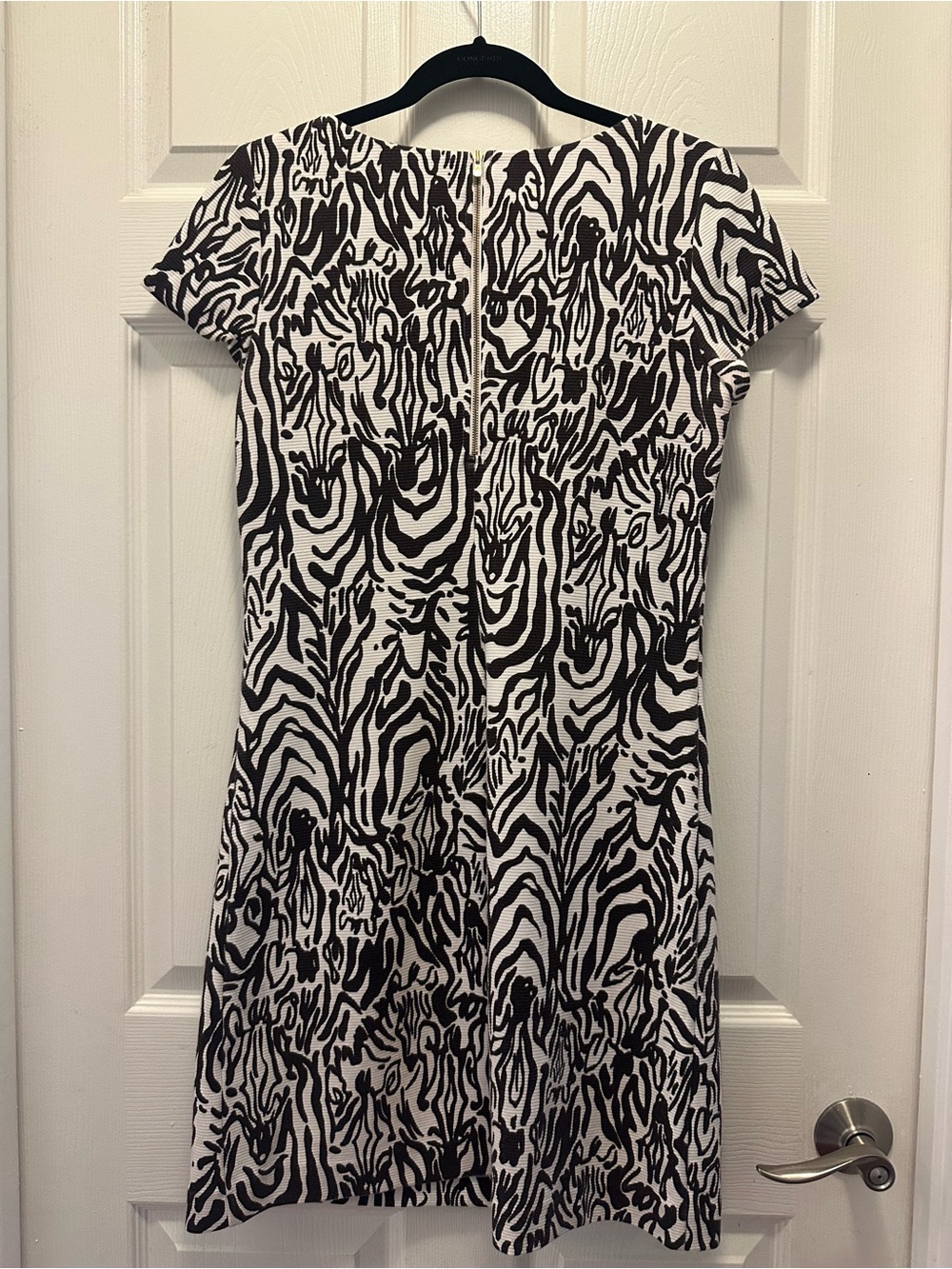 Lilly Pulitzer Layton Dress in Cameo White Full Entourage 🦓 - Picture 6 of 10